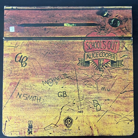Alice Cooper – School's Out - 1972 Warner Bros. Hard Rock Vinyl LP Vinyl Record - Picture 1 of 2